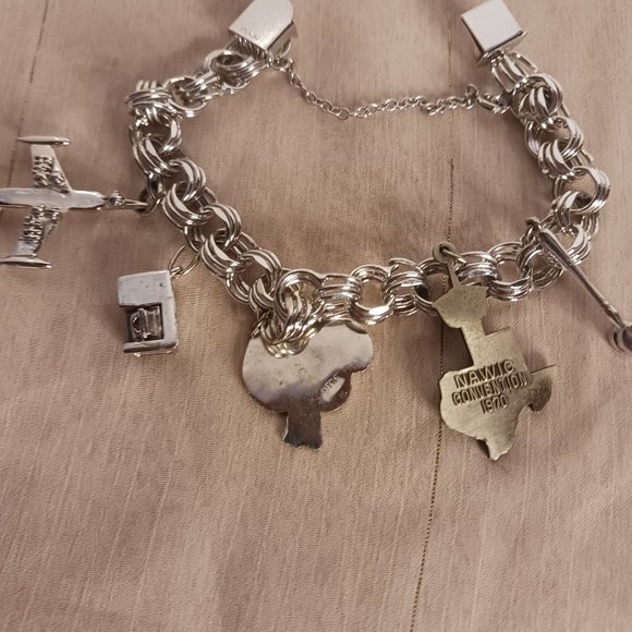 Sterling Silver Charm Bracelet - Picture 9 of 12